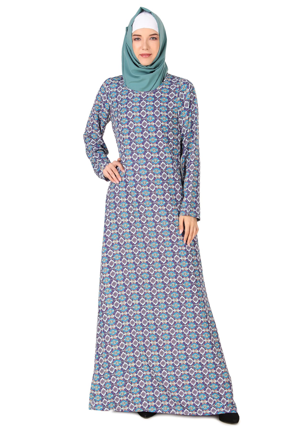 Printed Crepe Abaya AYP-428