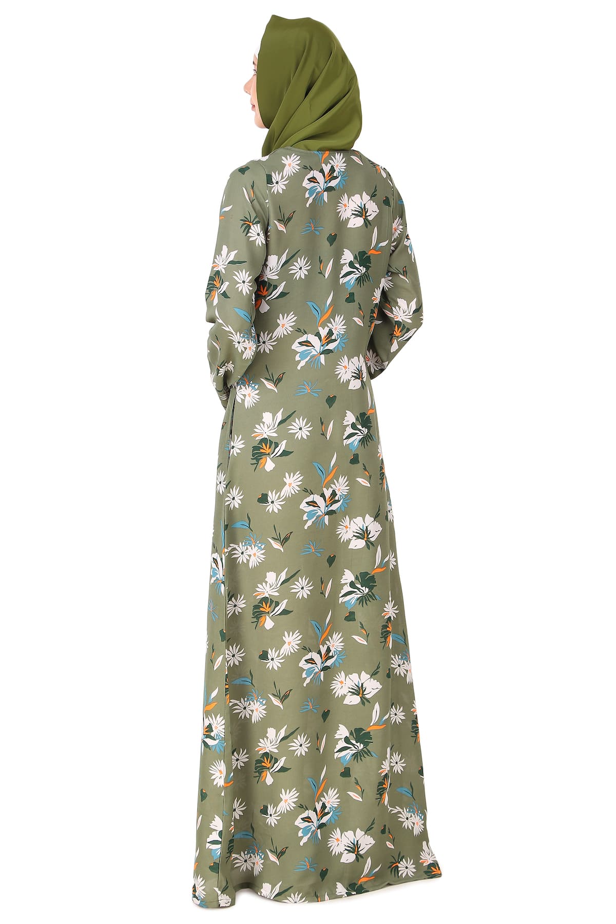 Printed Crepe Abaya AYP-433