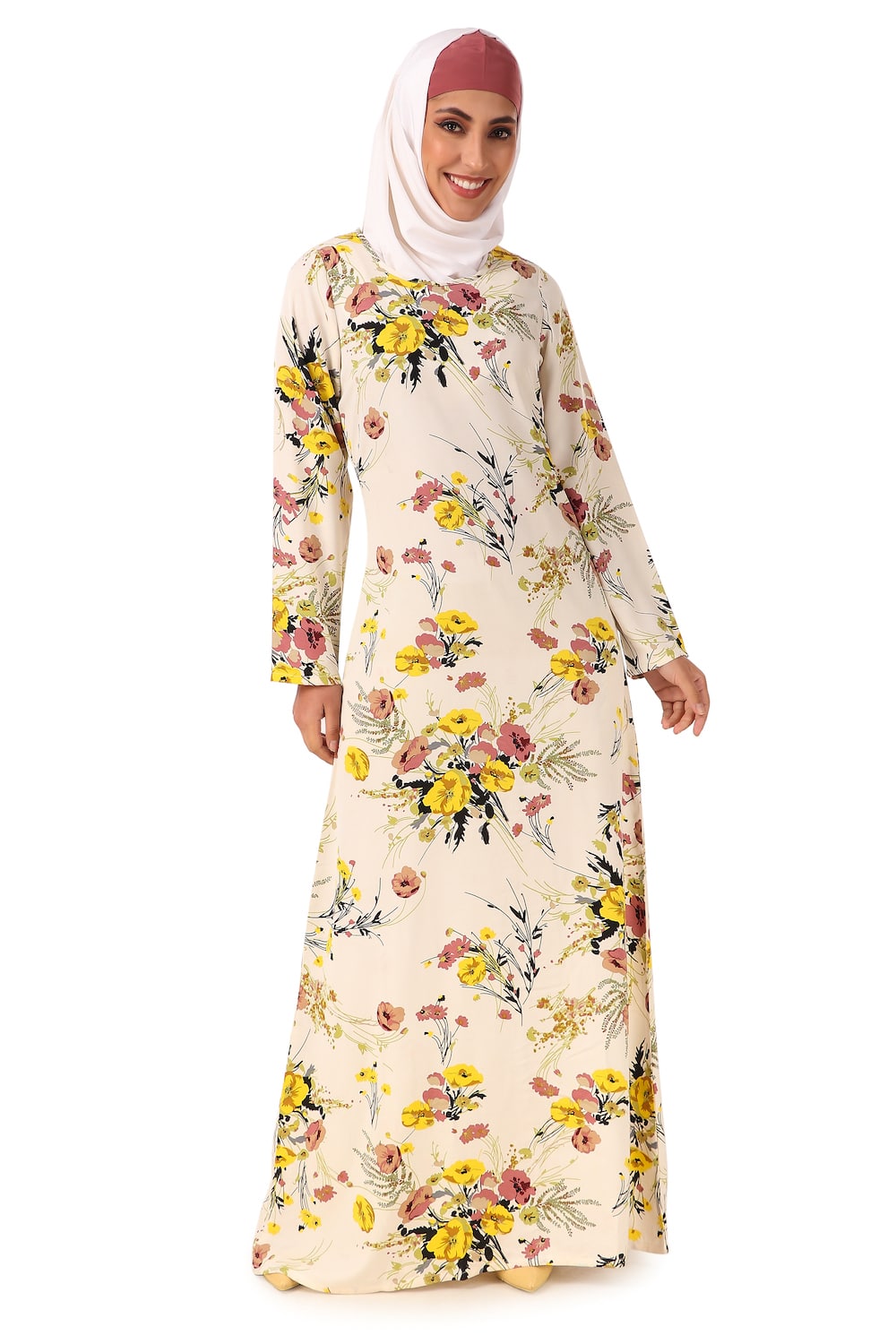 Printed Crepe Abaya AYP-437