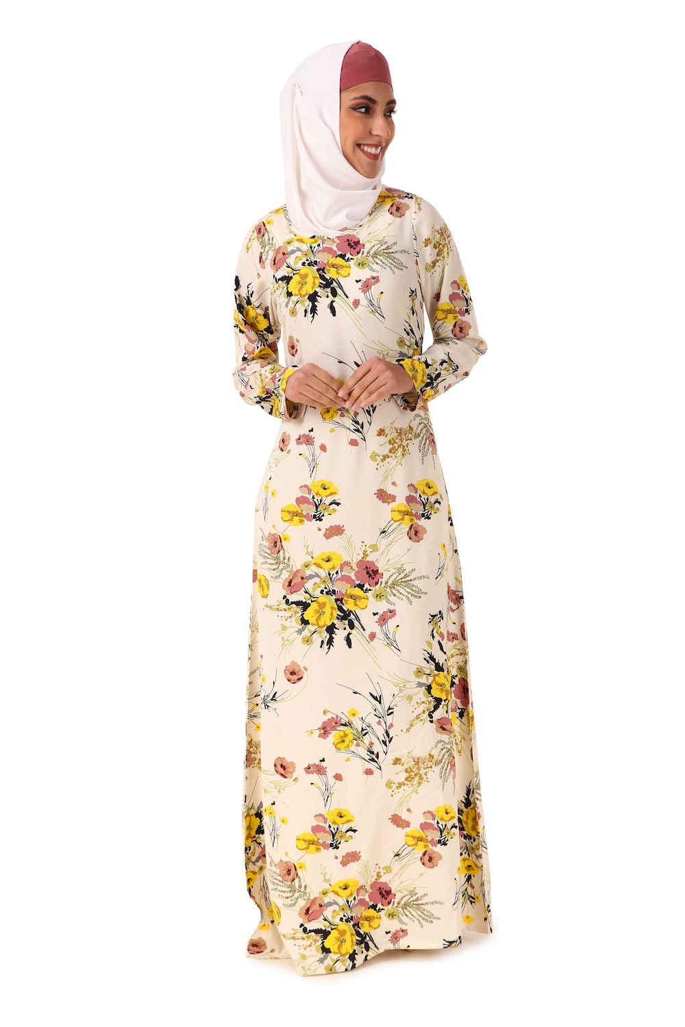 Printed Crepe Abaya AYP-437