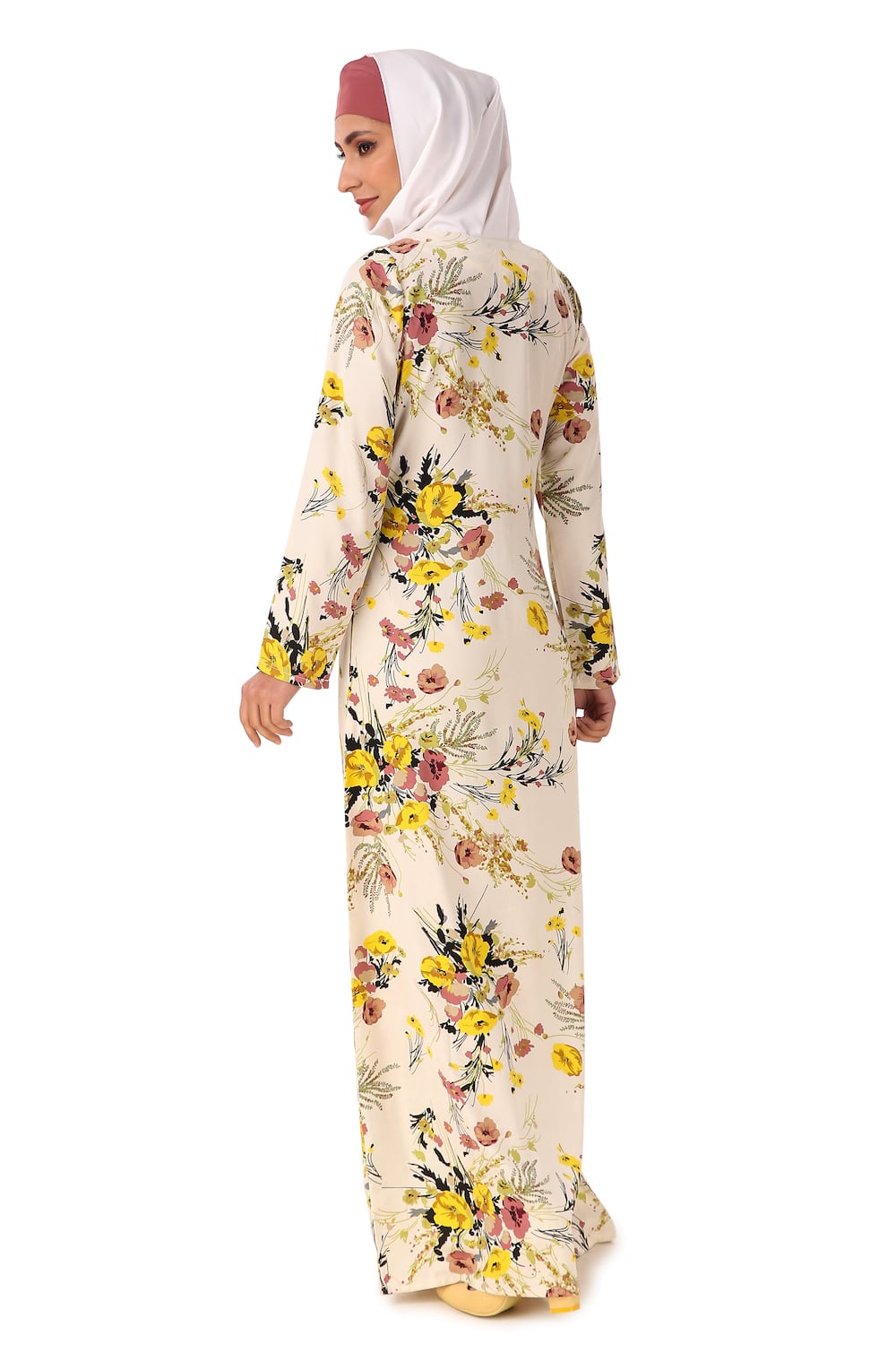 Printed Crepe Abaya AYP-437