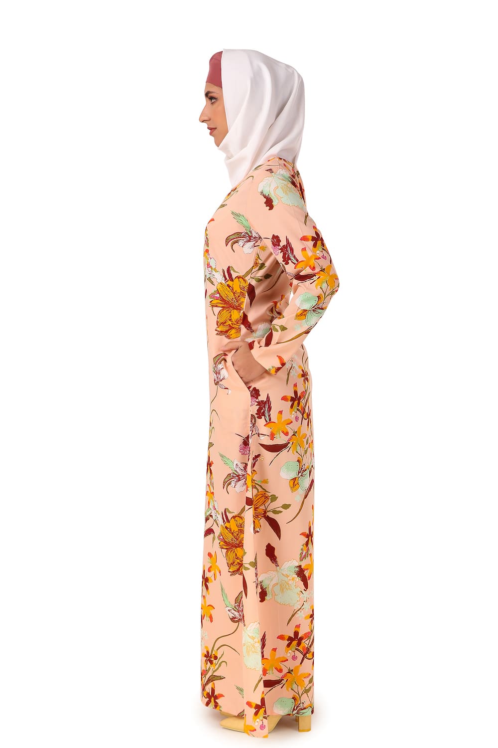 Printed Crepe Abaya AYP-438