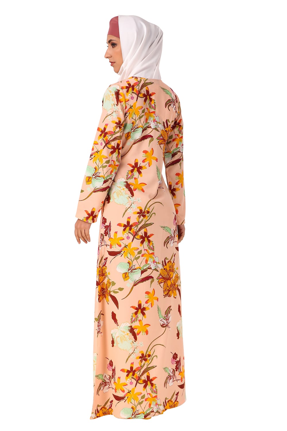 Printed Crepe Abaya AYP-438