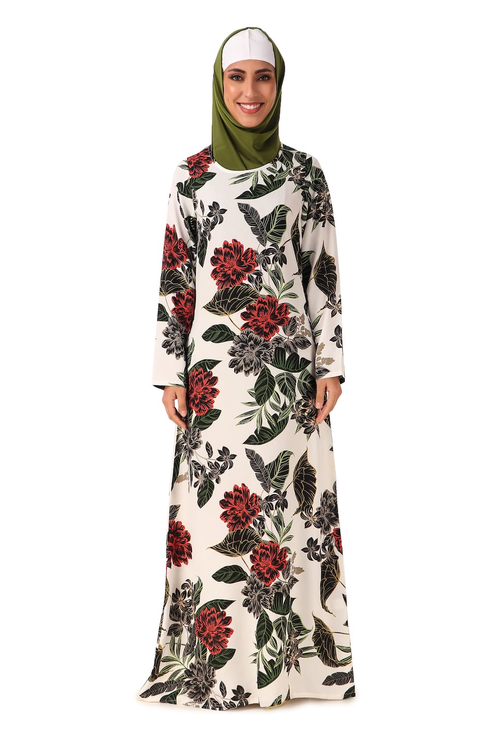 Printed Crepe Abaya AYP-439