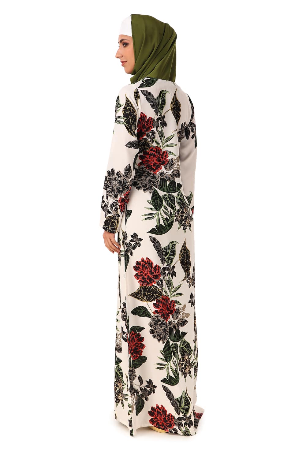 Printed Crepe Abaya AYP-439