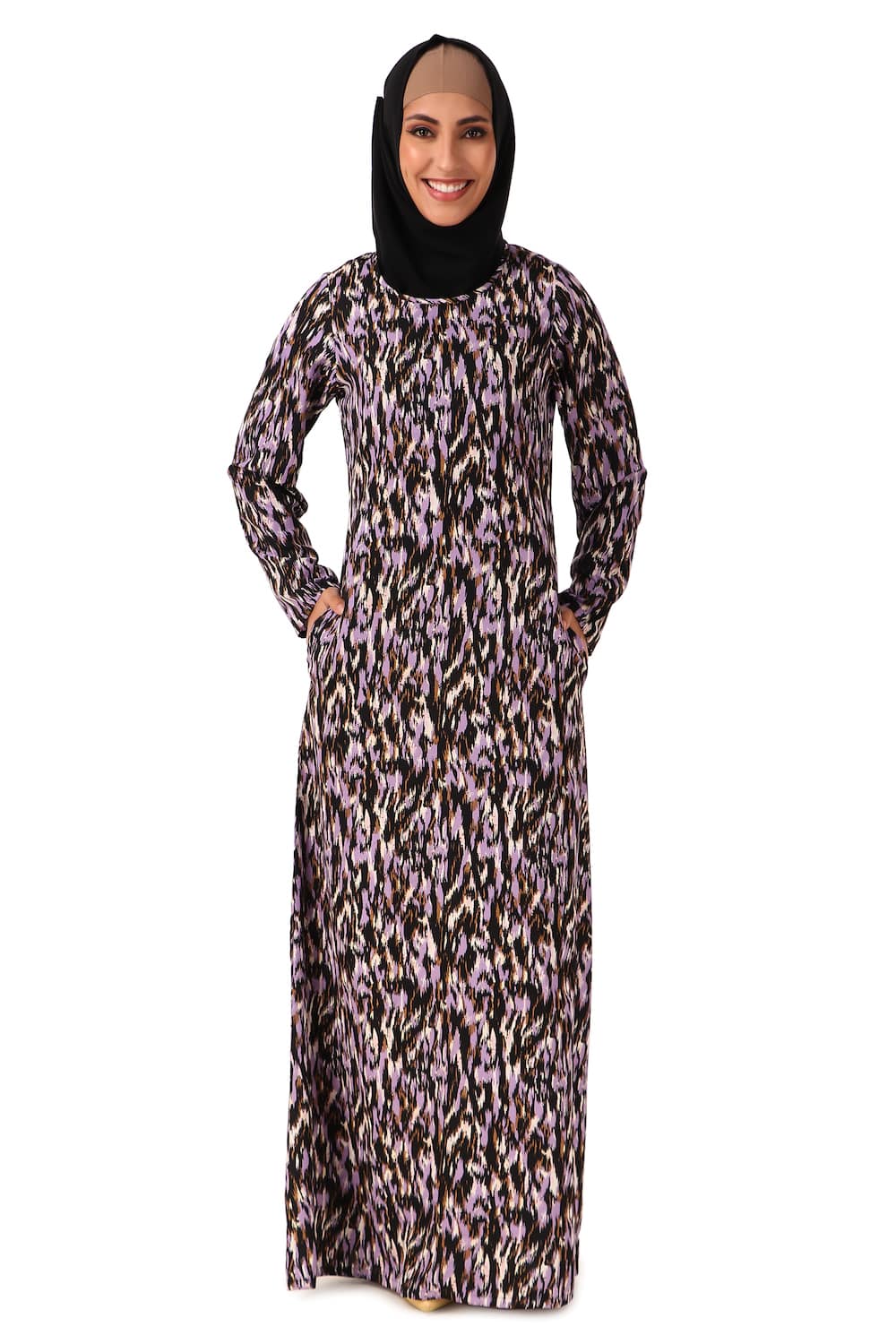 Printed Crepe Abaya AYP-440