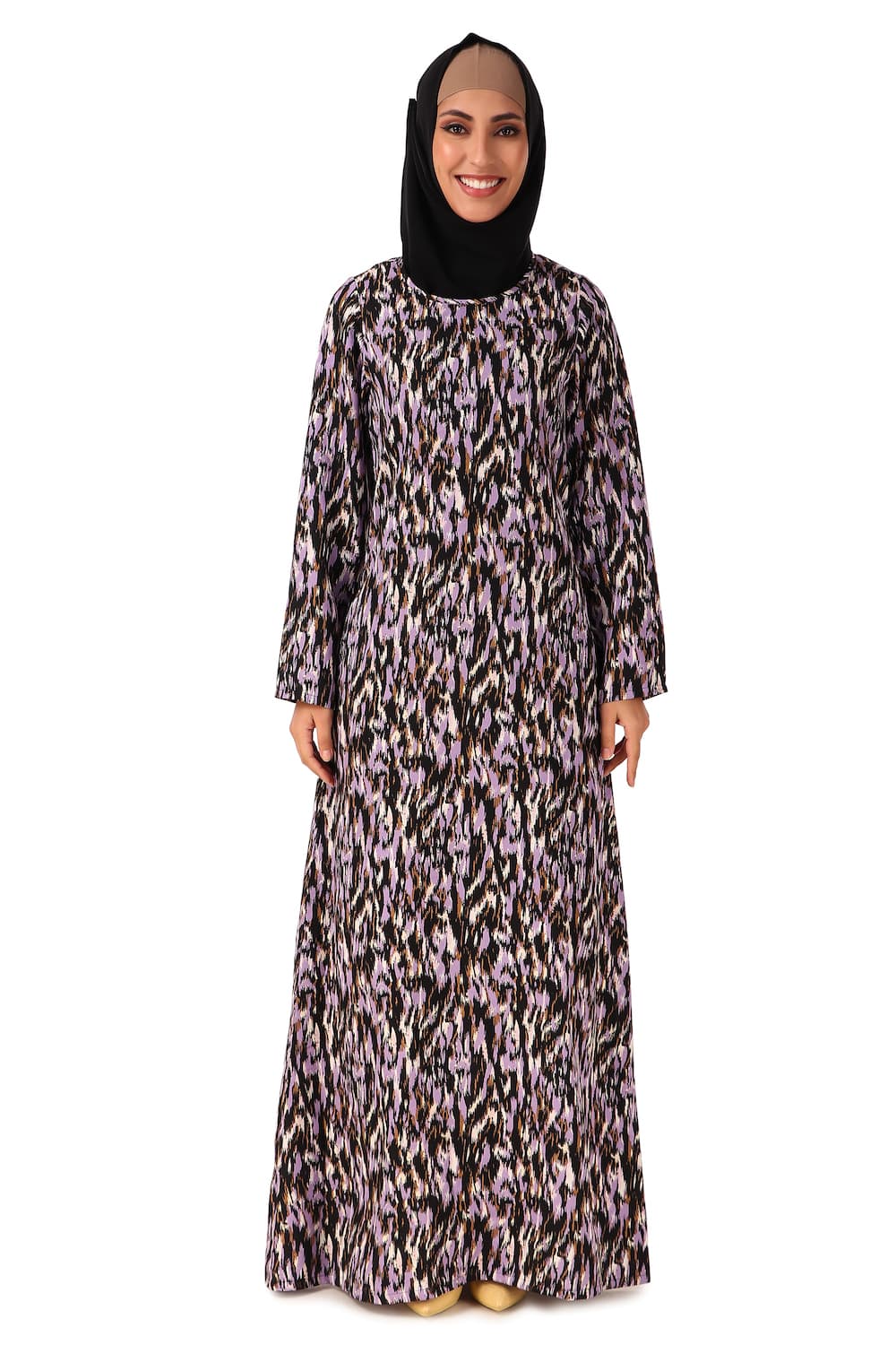 Printed Crepe Abaya AYP-440