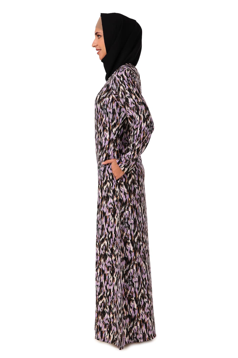 Printed Crepe Abaya AYP-440