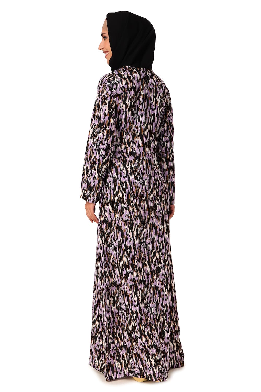 Printed Crepe Abaya AYP-440