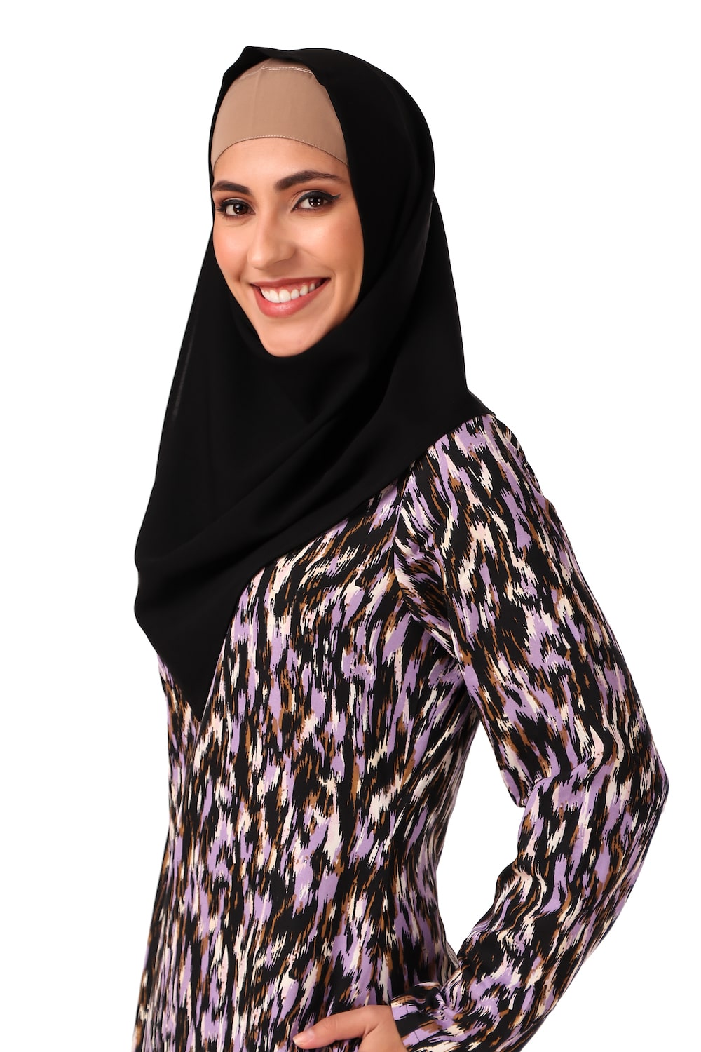 Printed Crepe Abaya AYP-440