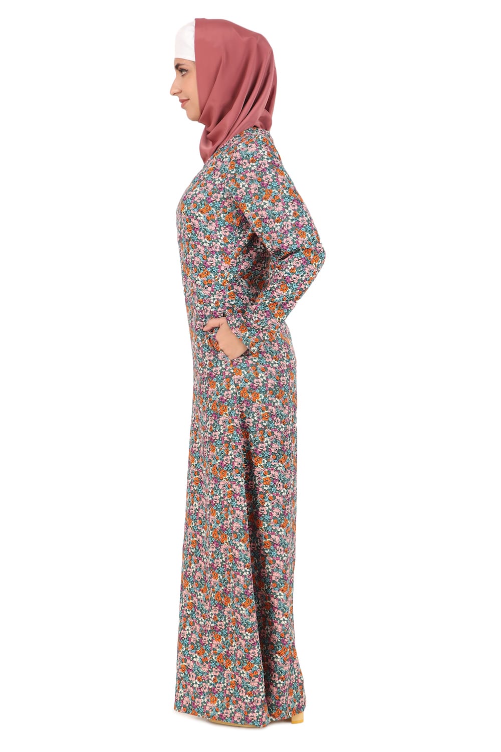 Printed Crepe Abaya AYP-441