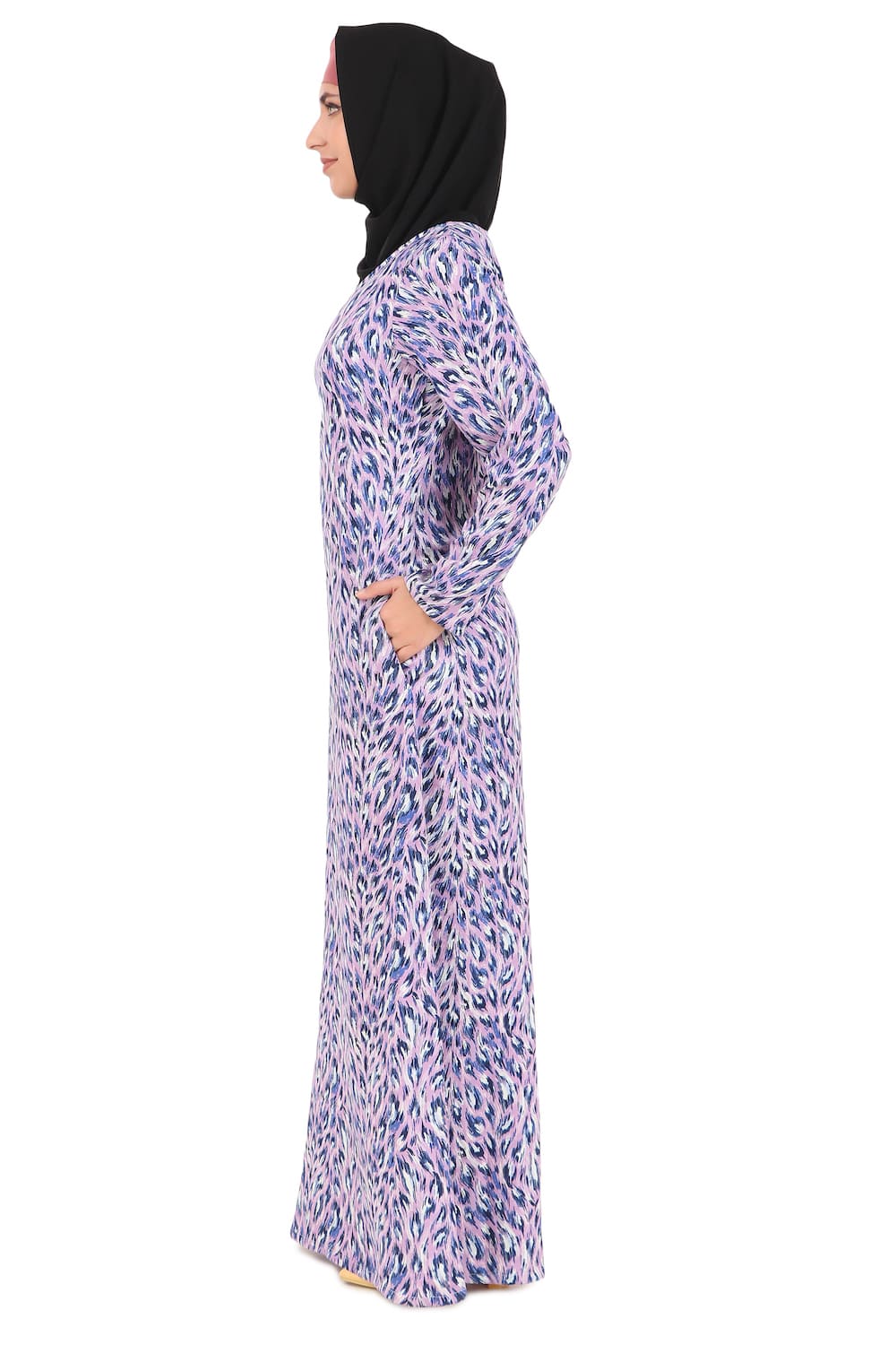 Printed Crepe Abaya AYP-442