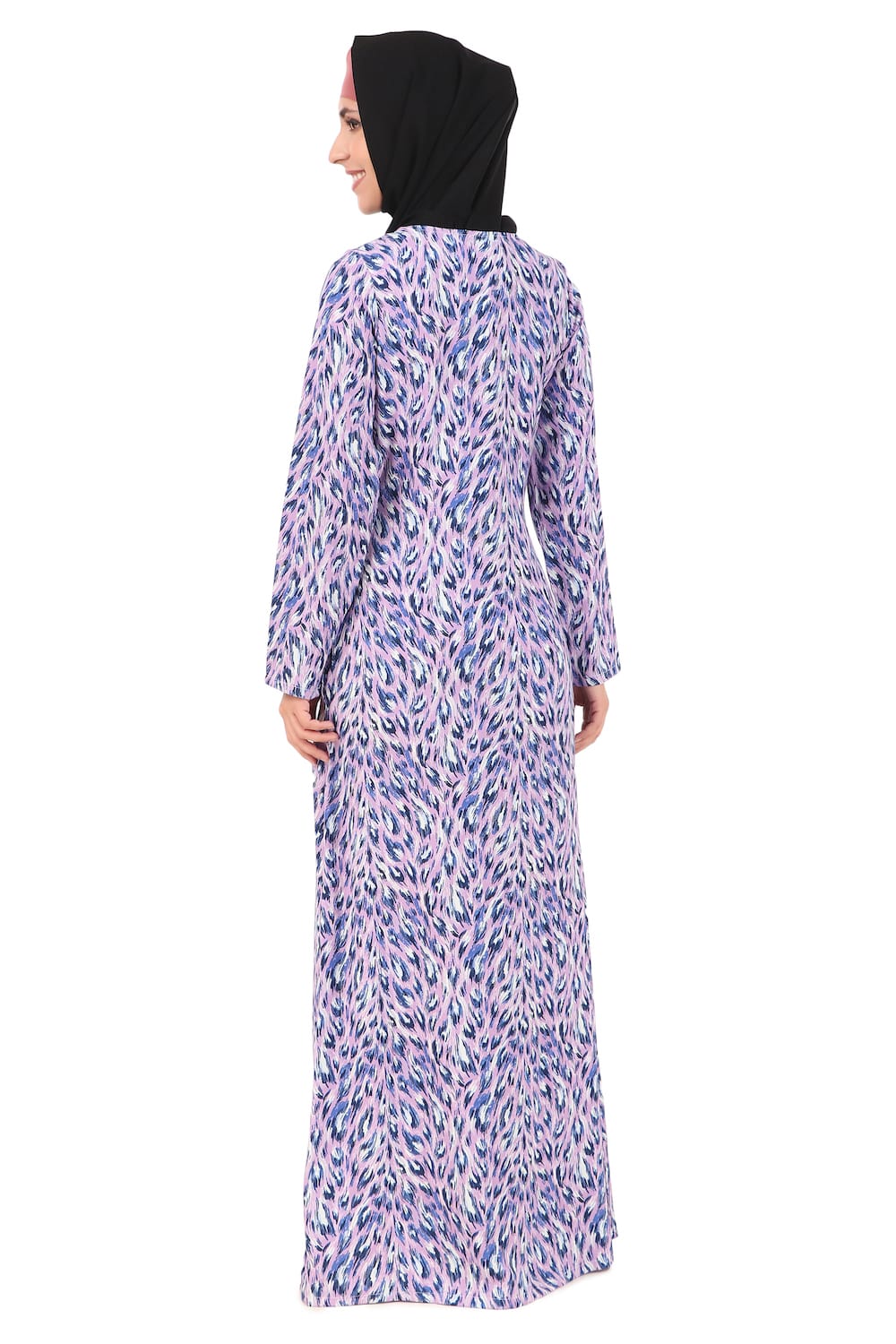 Printed Crepe Abaya AYP-442