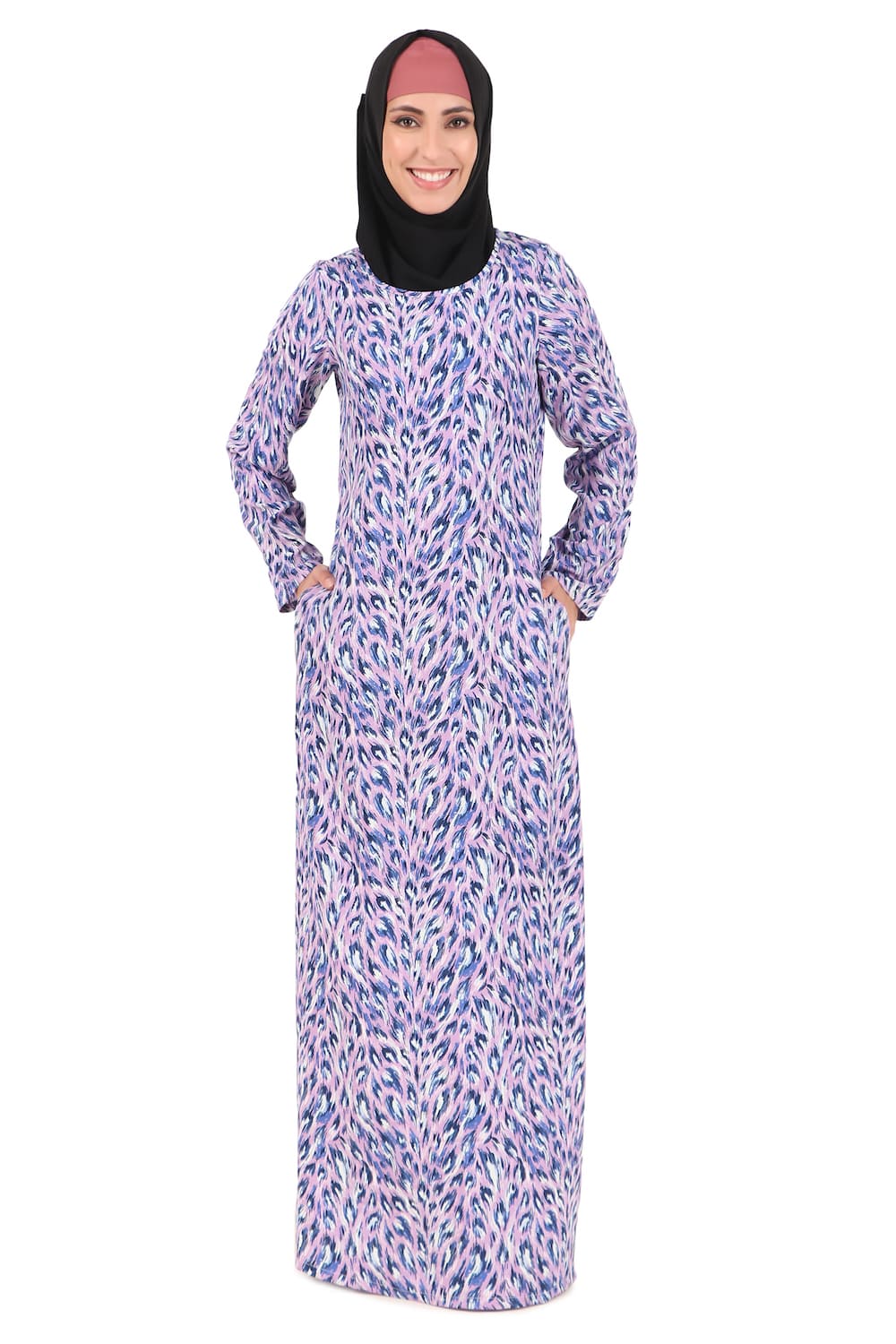 Printed Crepe Abaya AYP-442