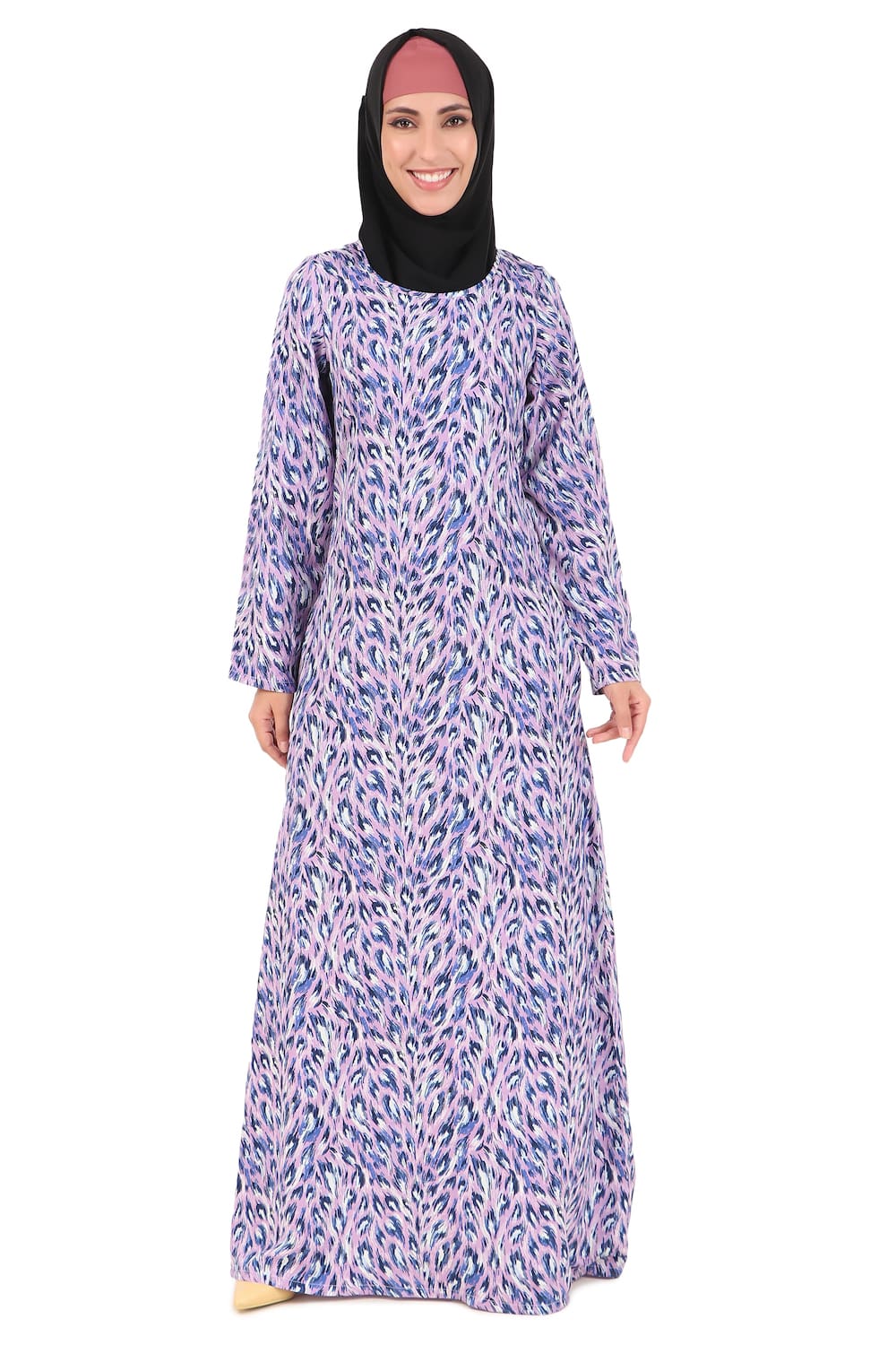 Printed Crepe Abaya AYP-442