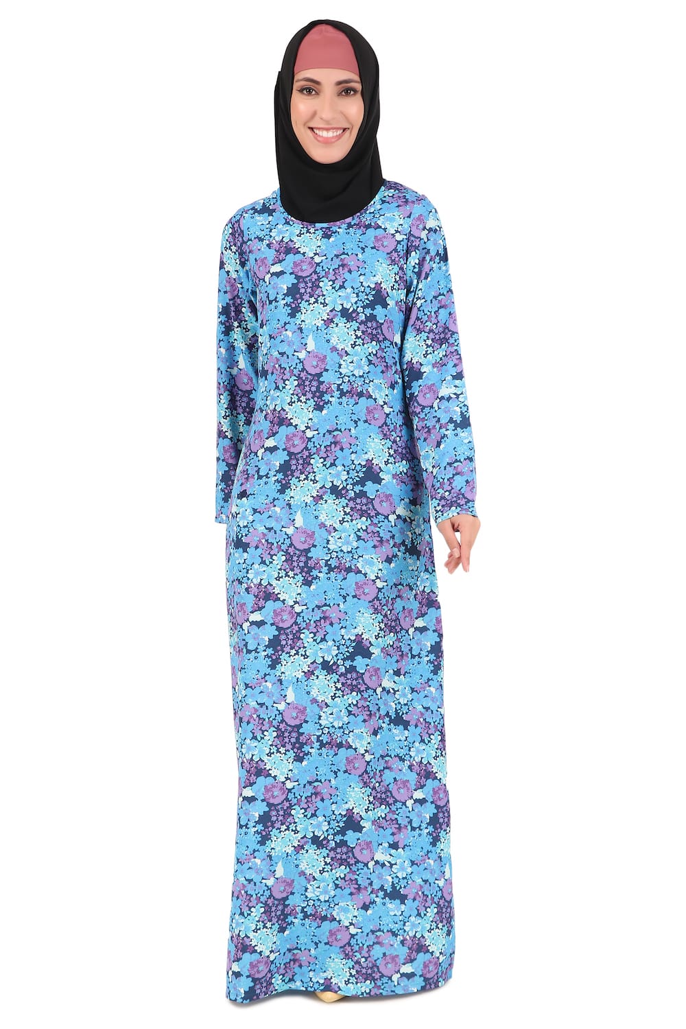 Printed Crepe Abaya AYP-443