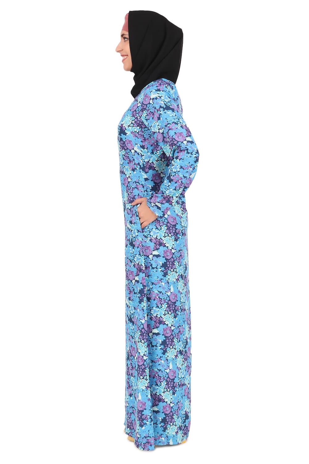 Printed Crepe Abaya AYP-443