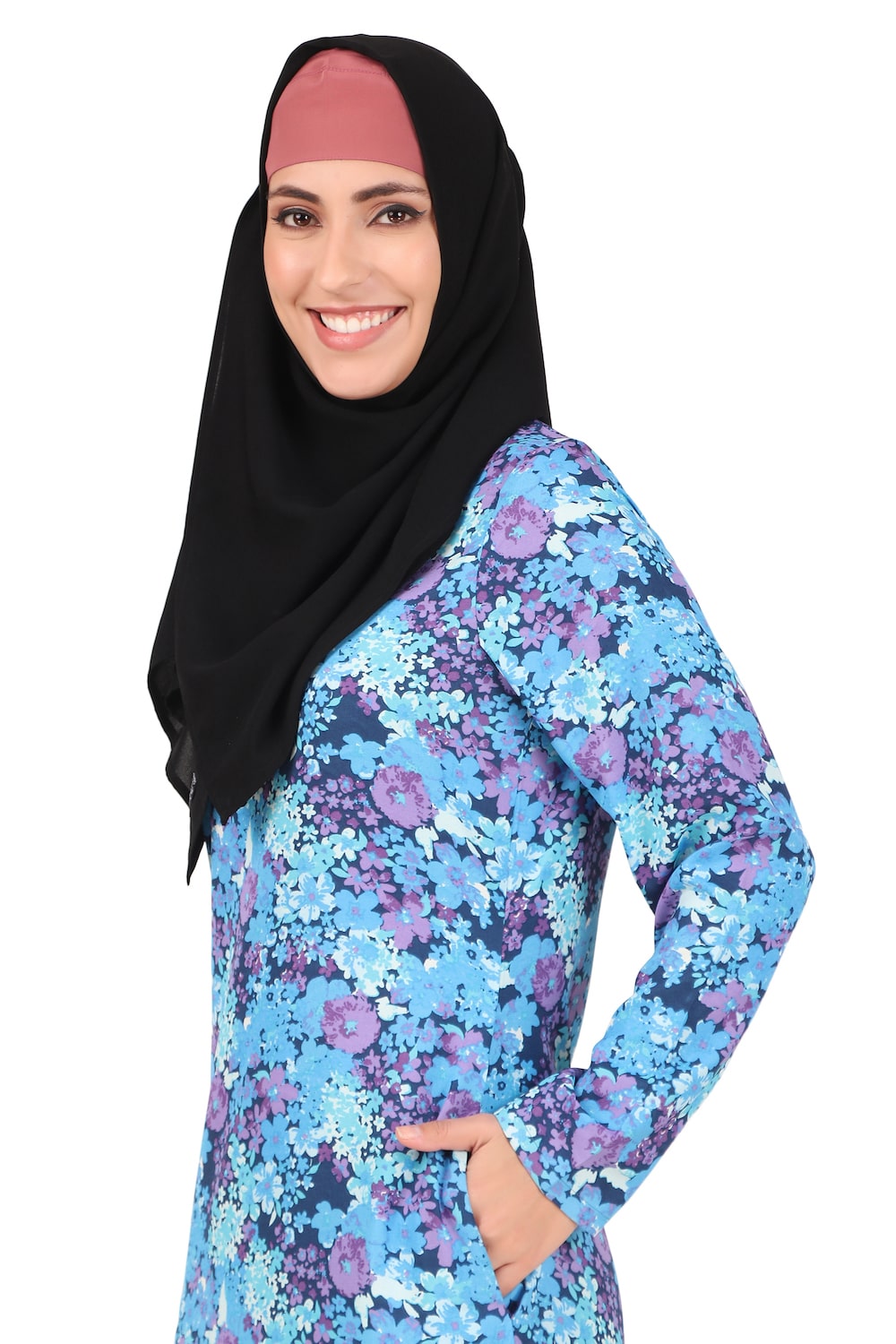 Printed Crepe Abaya AYP-443