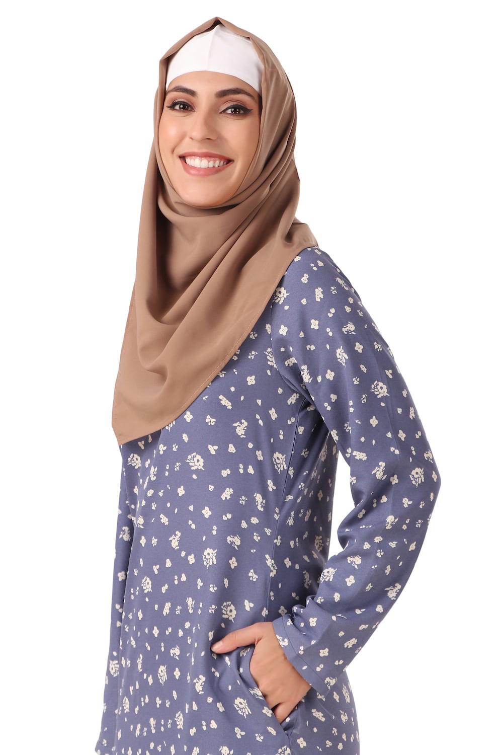 Printed Crepe Abaya AYP-444