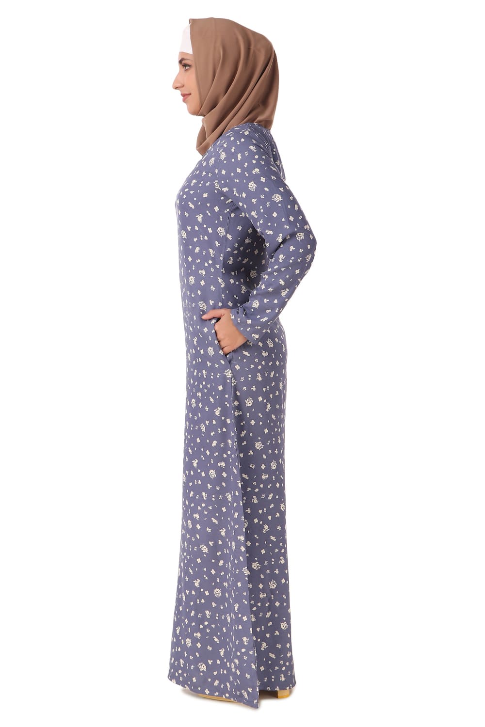 Printed Crepe Abaya AYP-444