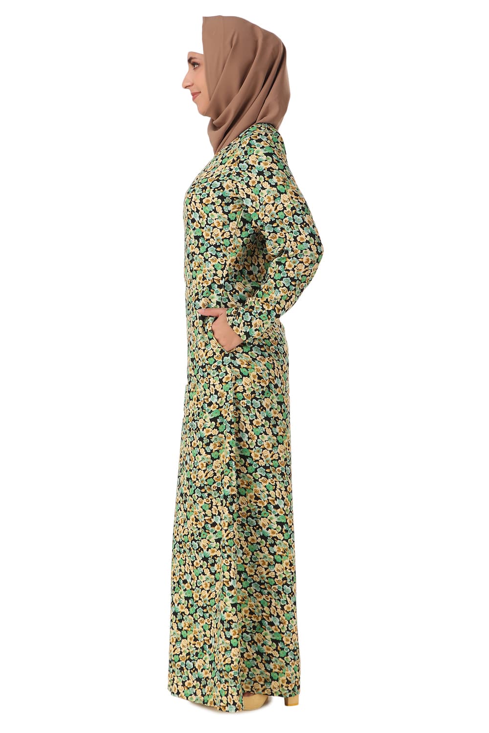 Printed Crepe Abaya AYP-445