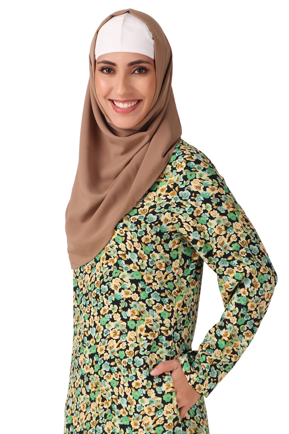Printed Crepe Abaya AYP-445