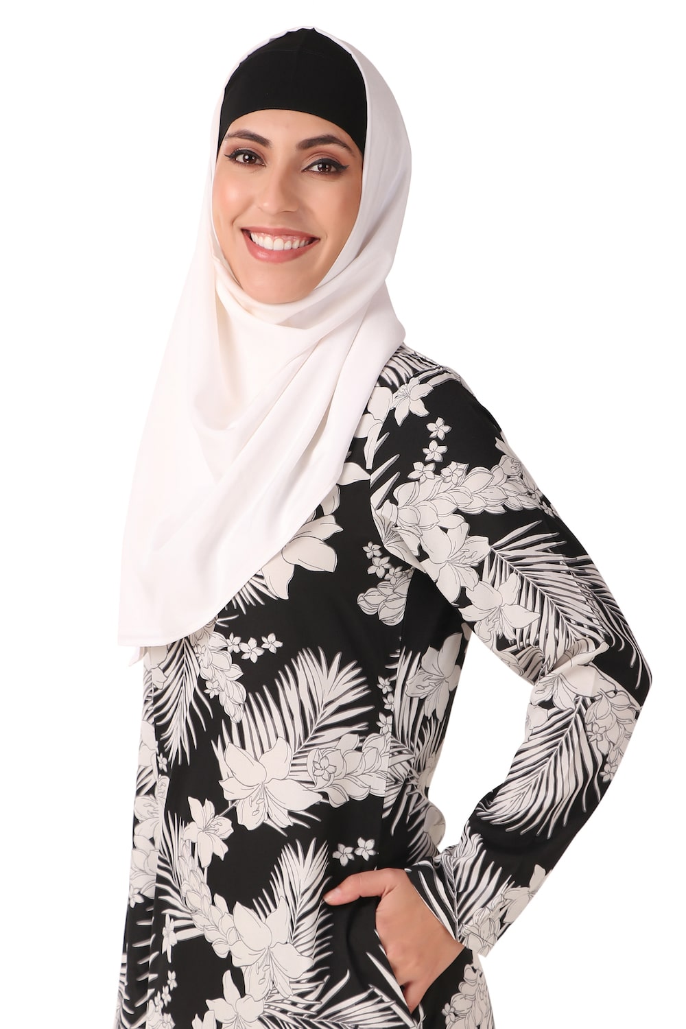 Printed Crepe Abaya AYP-446