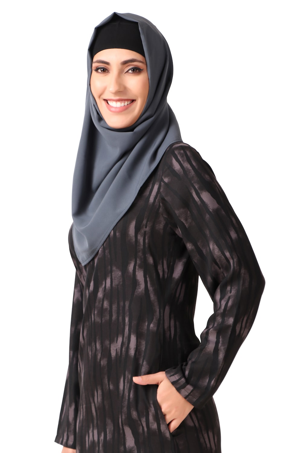 Printed Crepe Abaya AYP-448