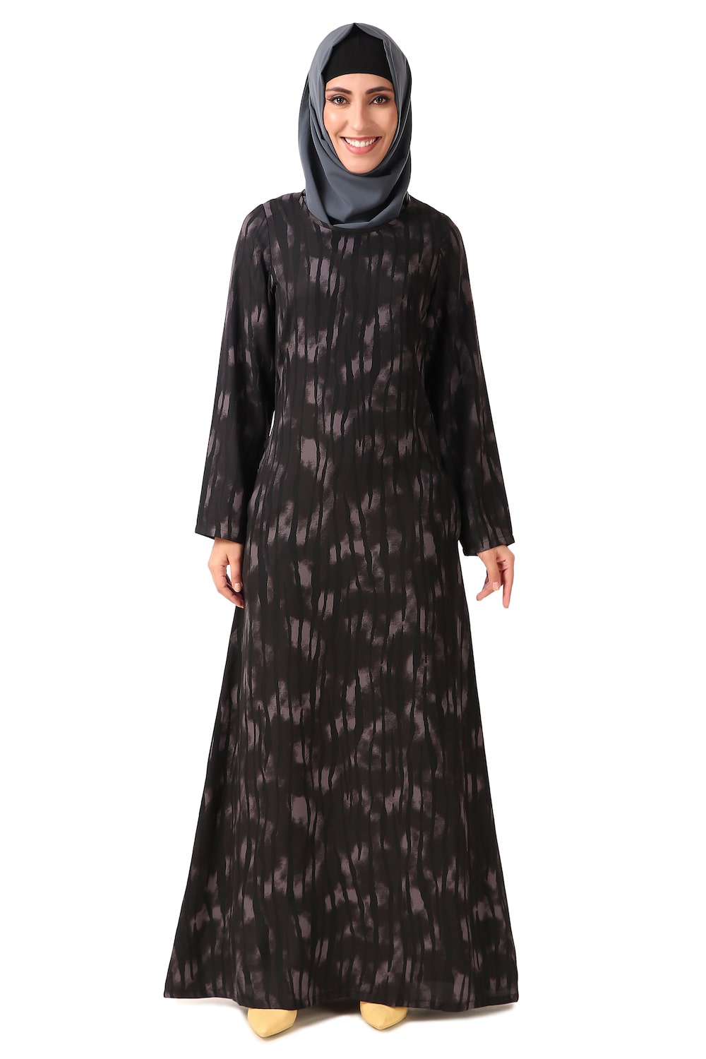 Printed Crepe Abaya AYP-448
