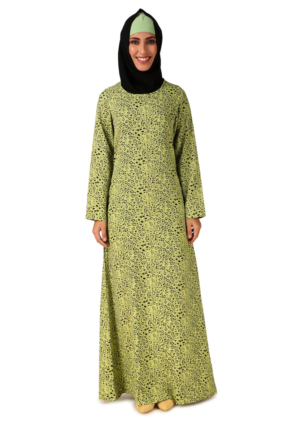 Printed Crepe Abaya AYP-449