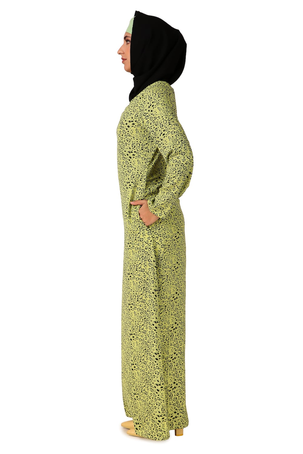 Printed Crepe Abaya AYP-449