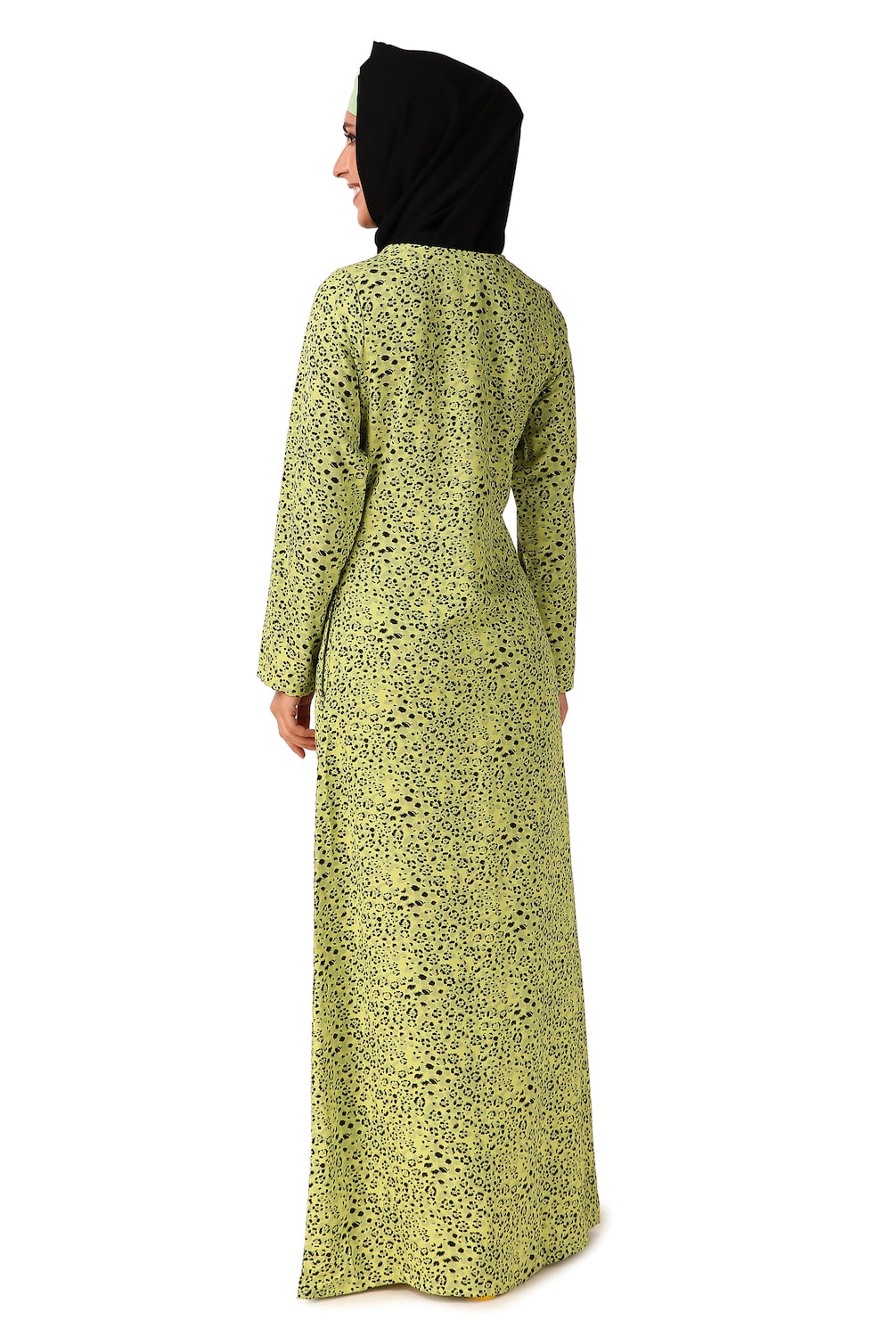 Printed Crepe Abaya AYP-449