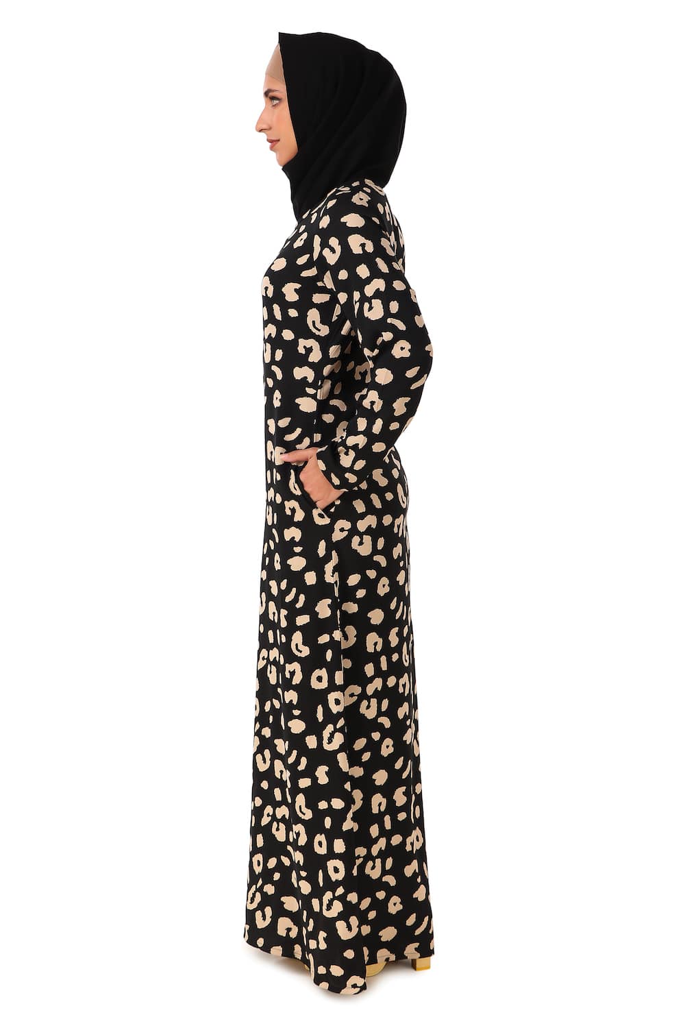 Printed Crepe Abaya AYP-450