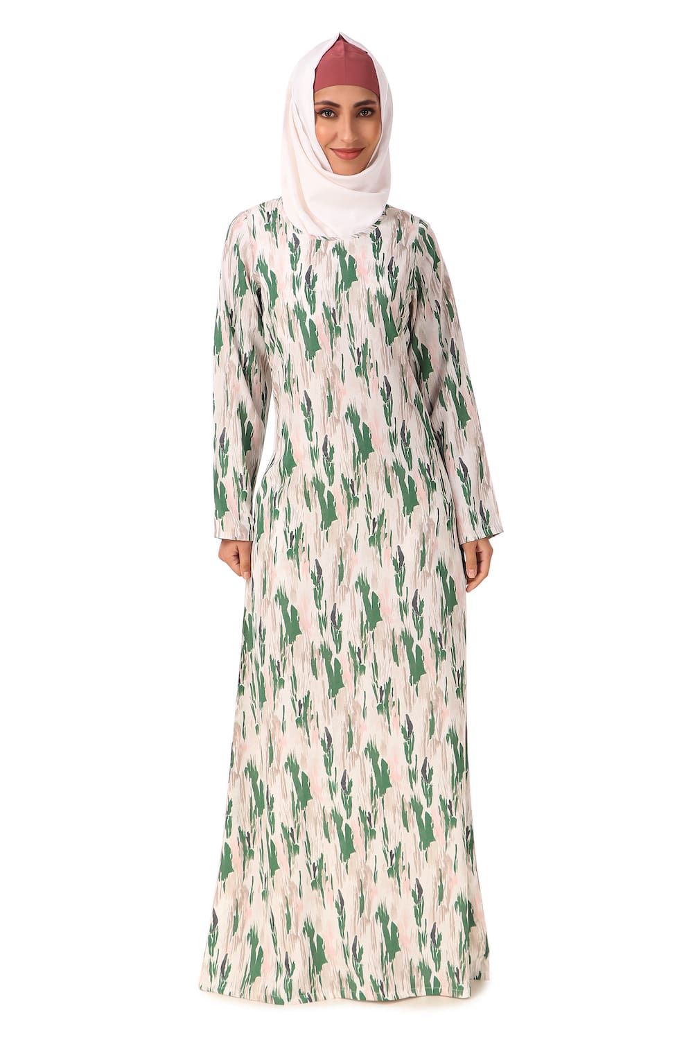 Printed Crepe Abaya AYP-451