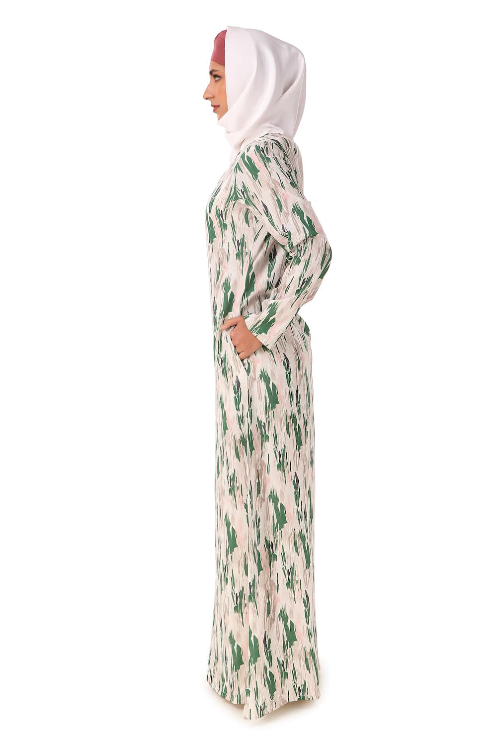 Printed Crepe Abaya AYP-451