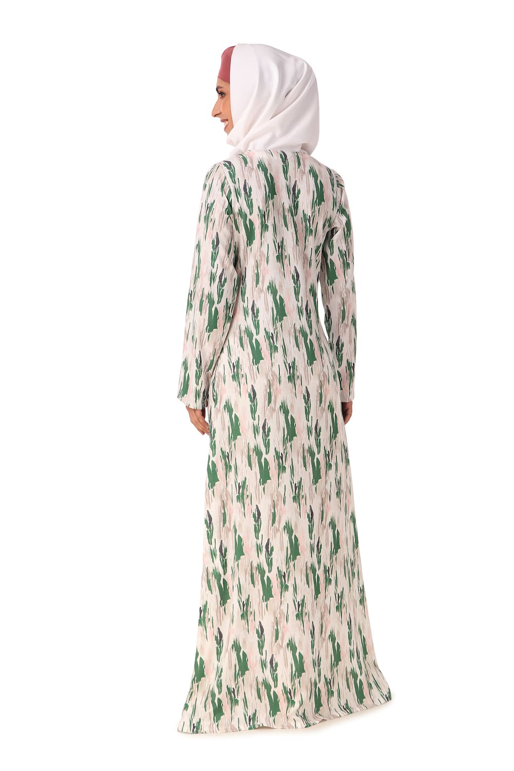 Printed Crepe Abaya AYP-451