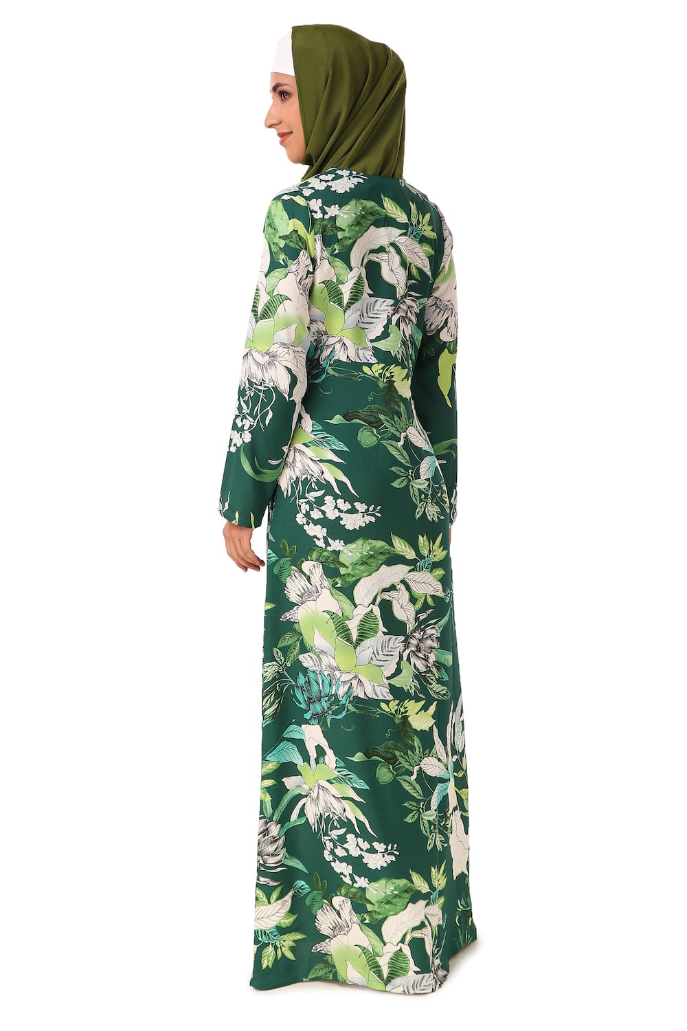 Printed Crepe Abaya AYP-452