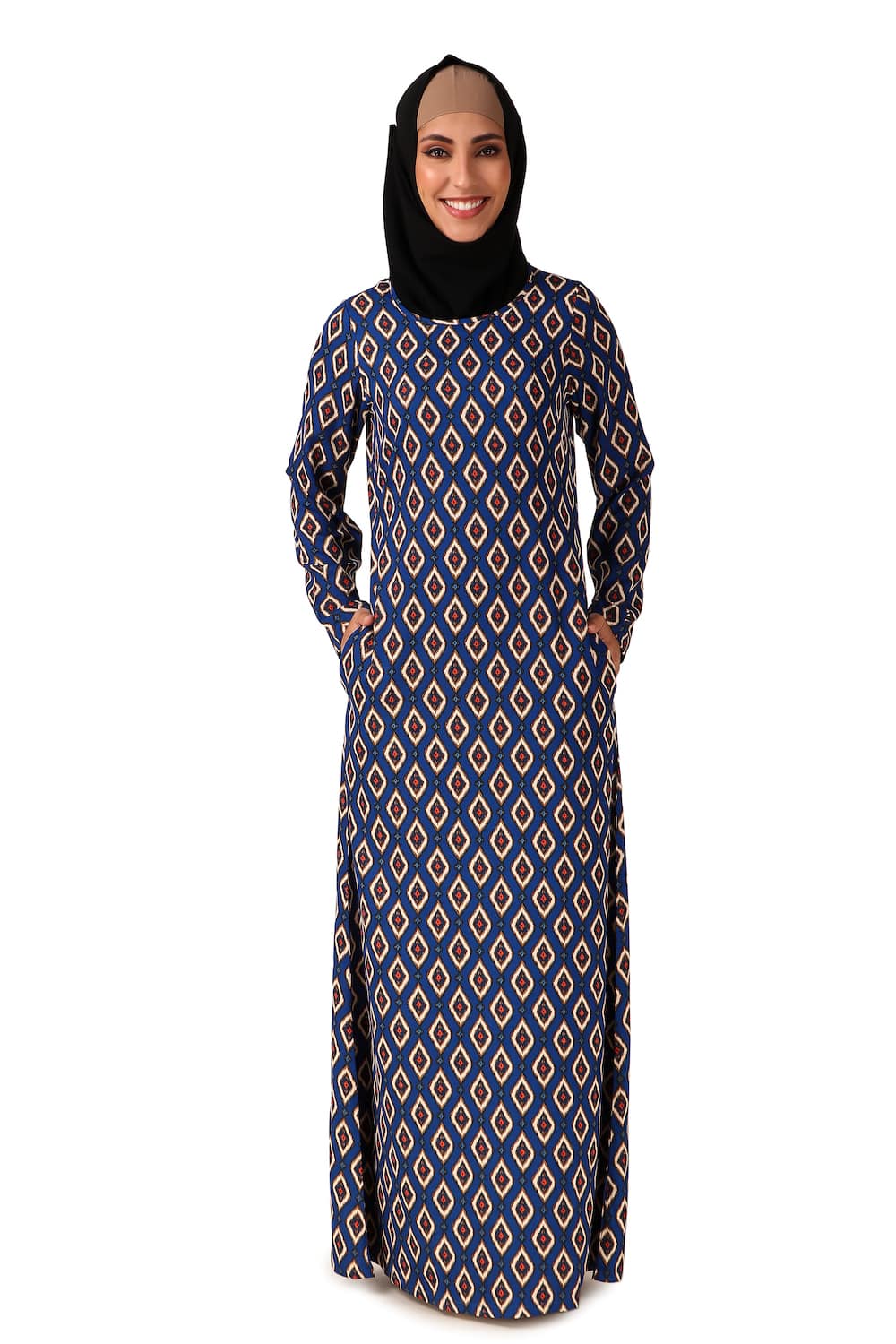 Printed Crepe Abaya AYP-453