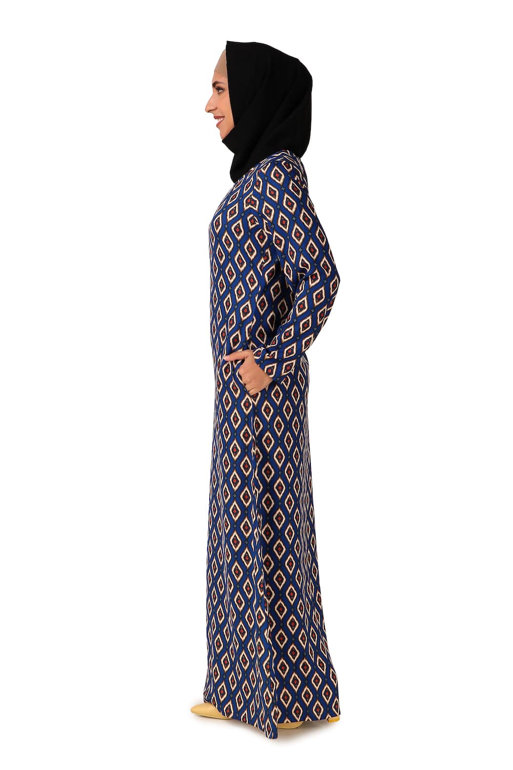 Printed Crepe Abaya AYP-453