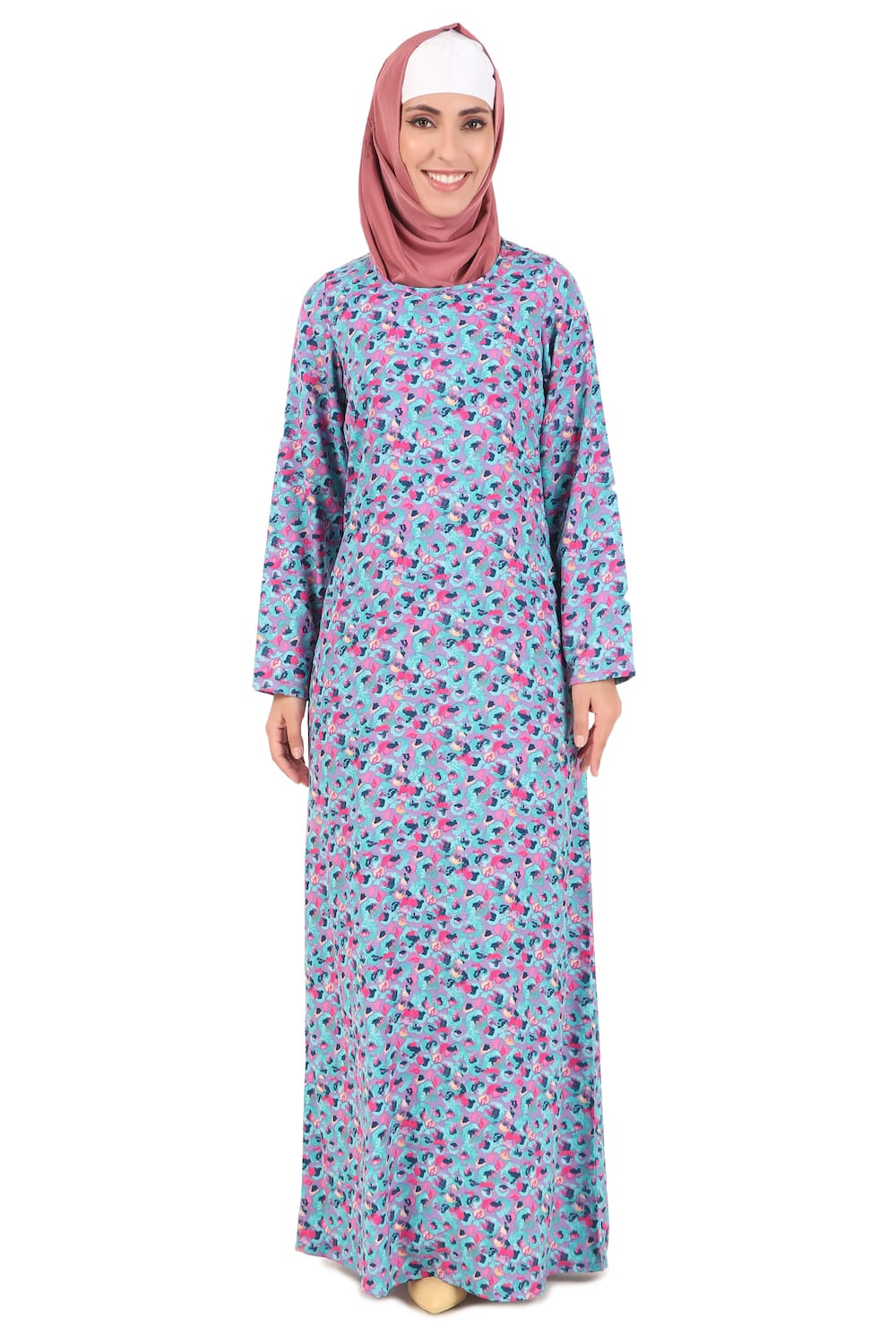 Printed Crepe Abaya AYP-454
