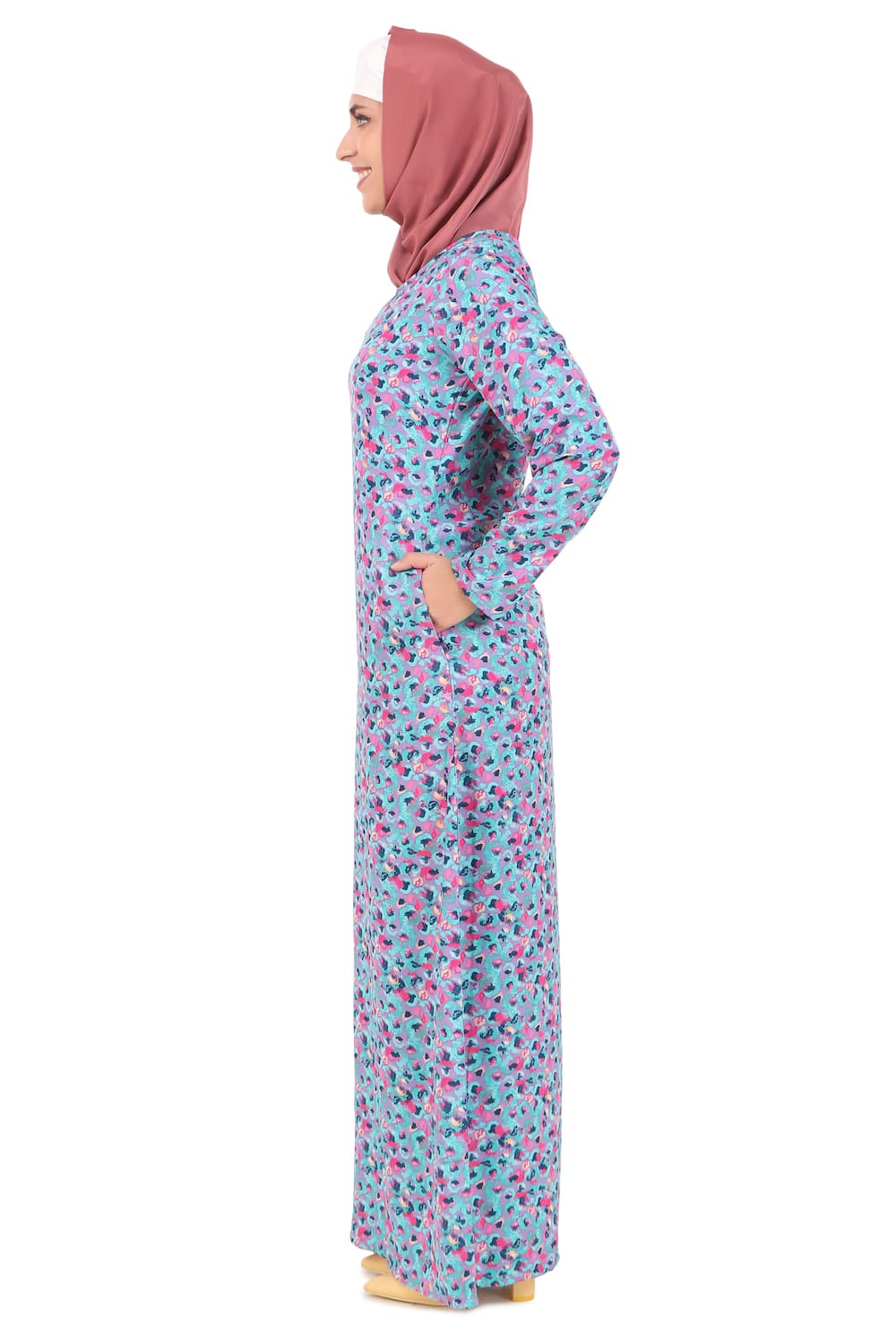 Printed Crepe Abaya AYP-454