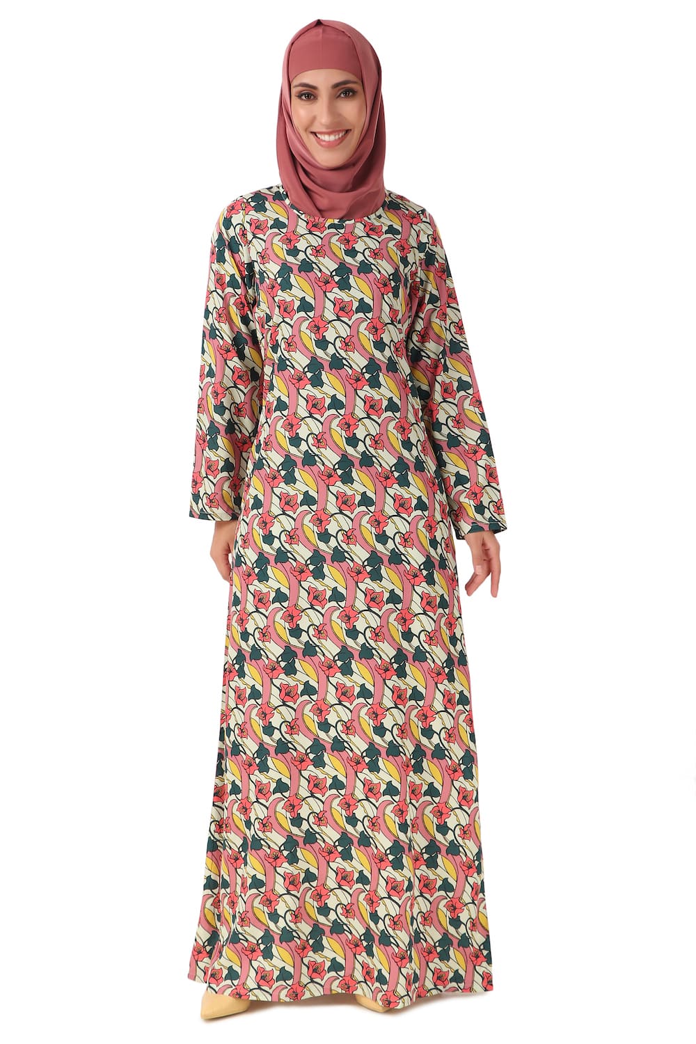 Printed Crepe Abaya AYP-455
