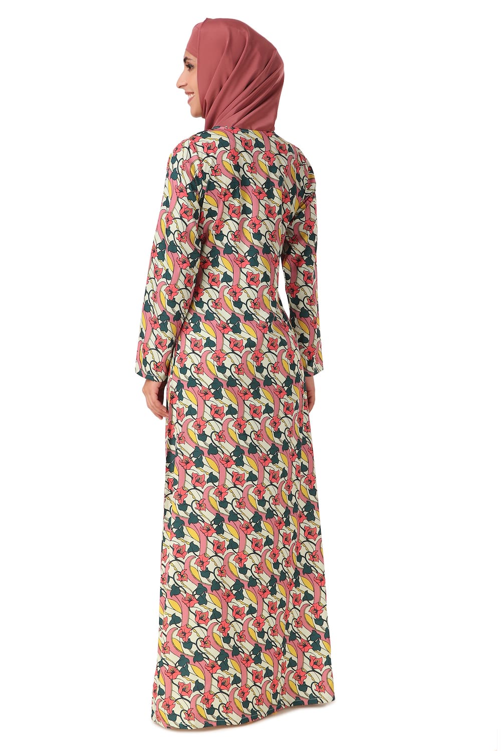 Printed Crepe Abaya AYP-455