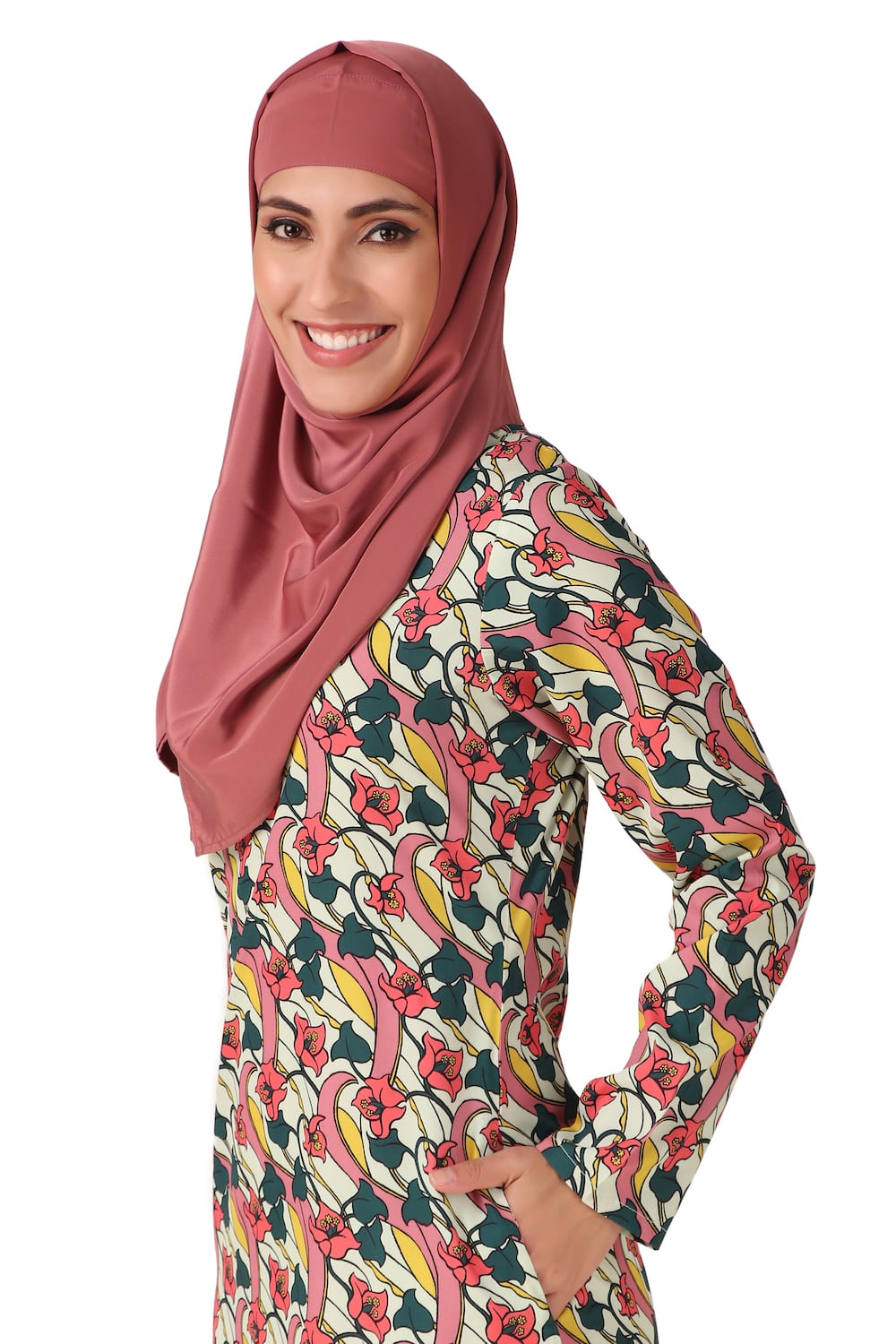 Printed Crepe Abaya AYP-455