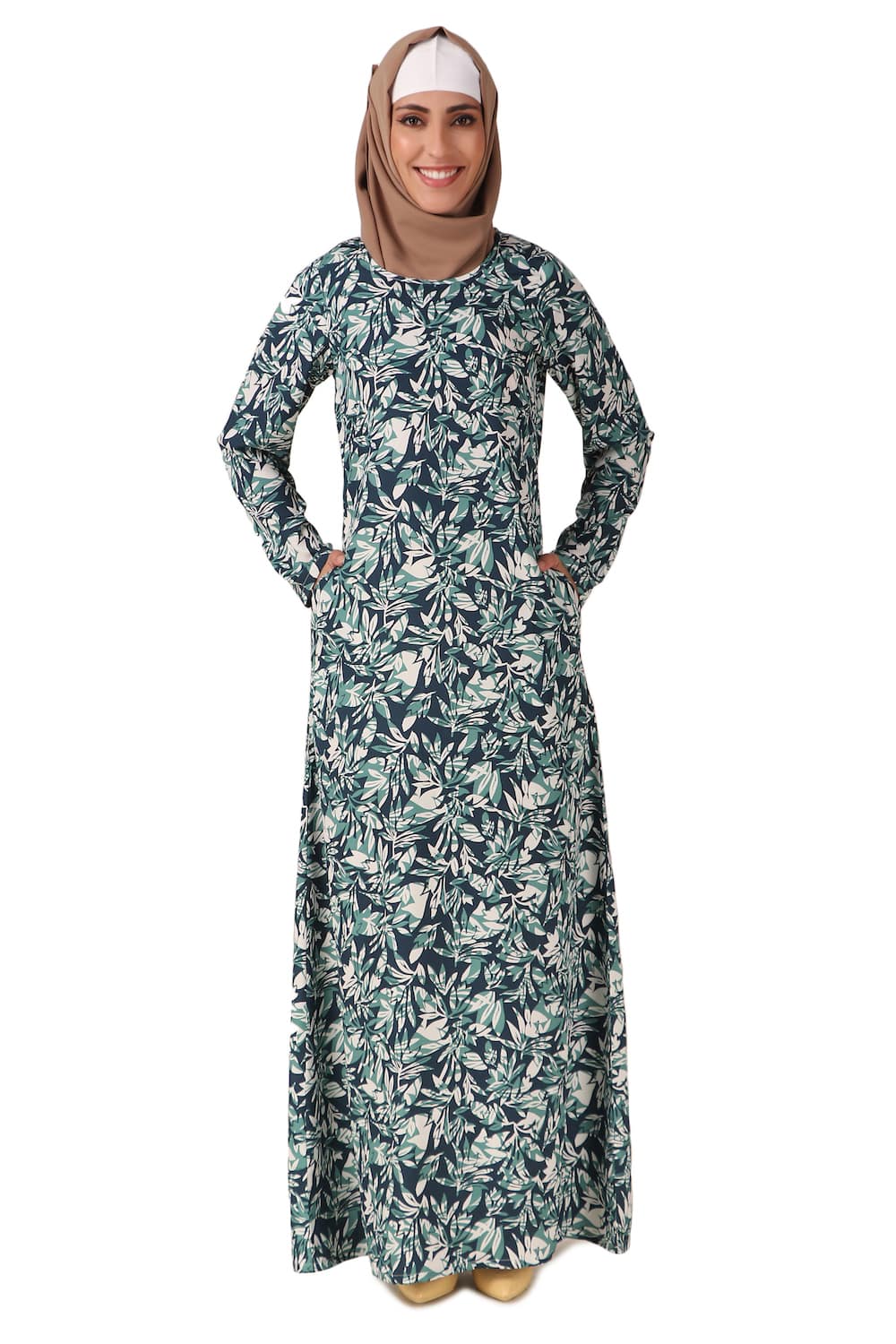 Printed Crepe Abaya AYP-456