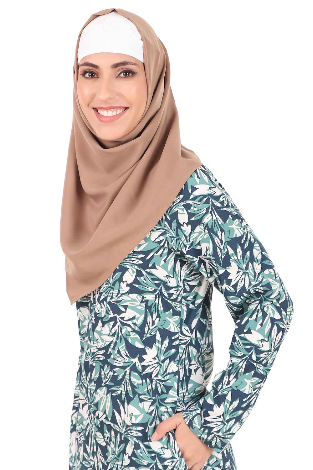 Printed Crepe Abaya AYP-456