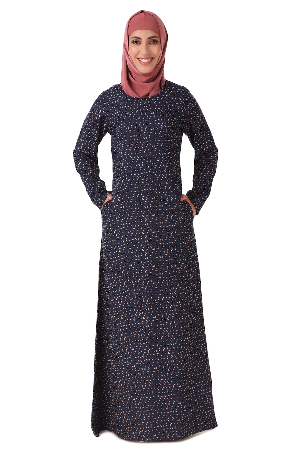 Printed Crepe Abaya AYP-457