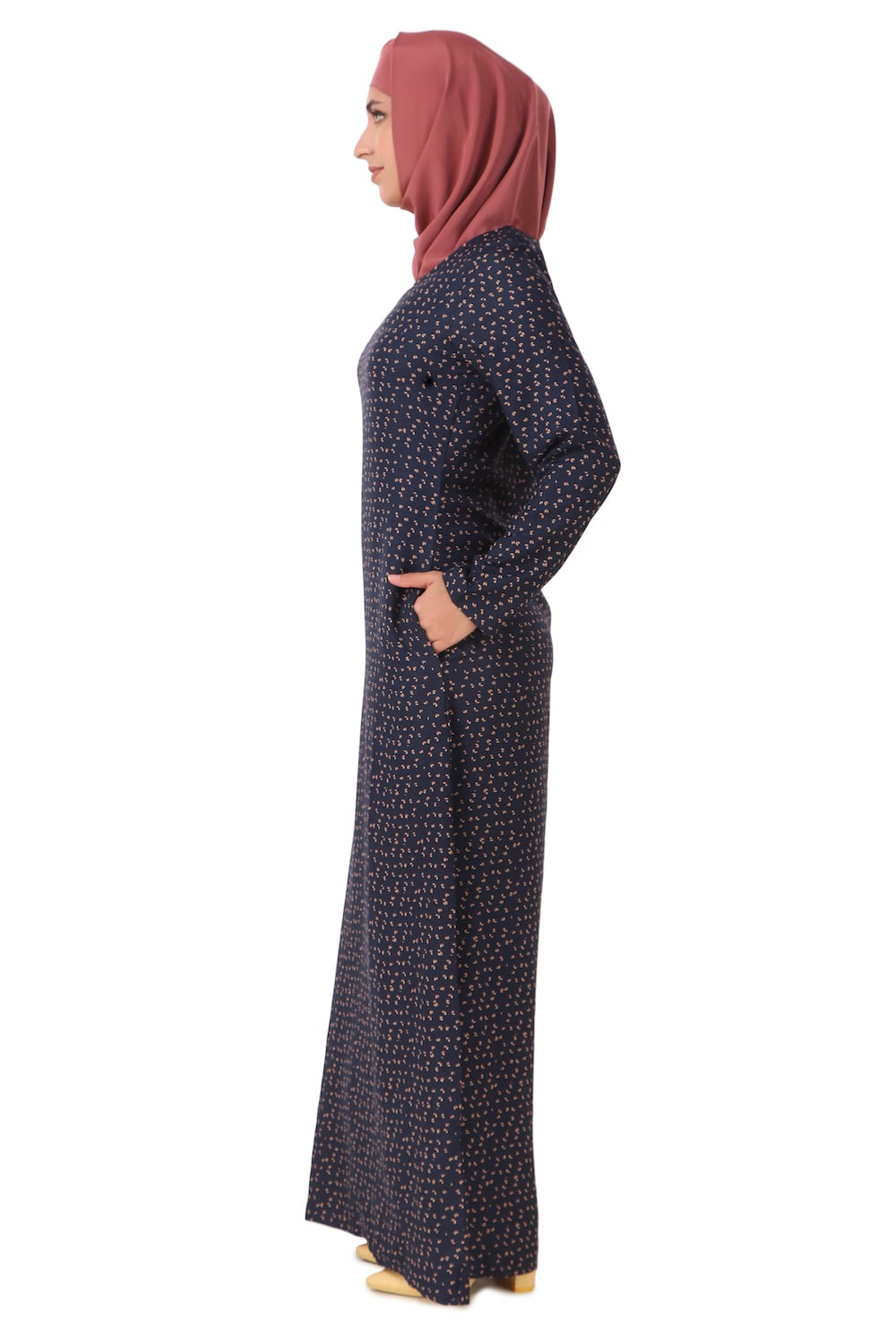 Printed Crepe Abaya AYP-457