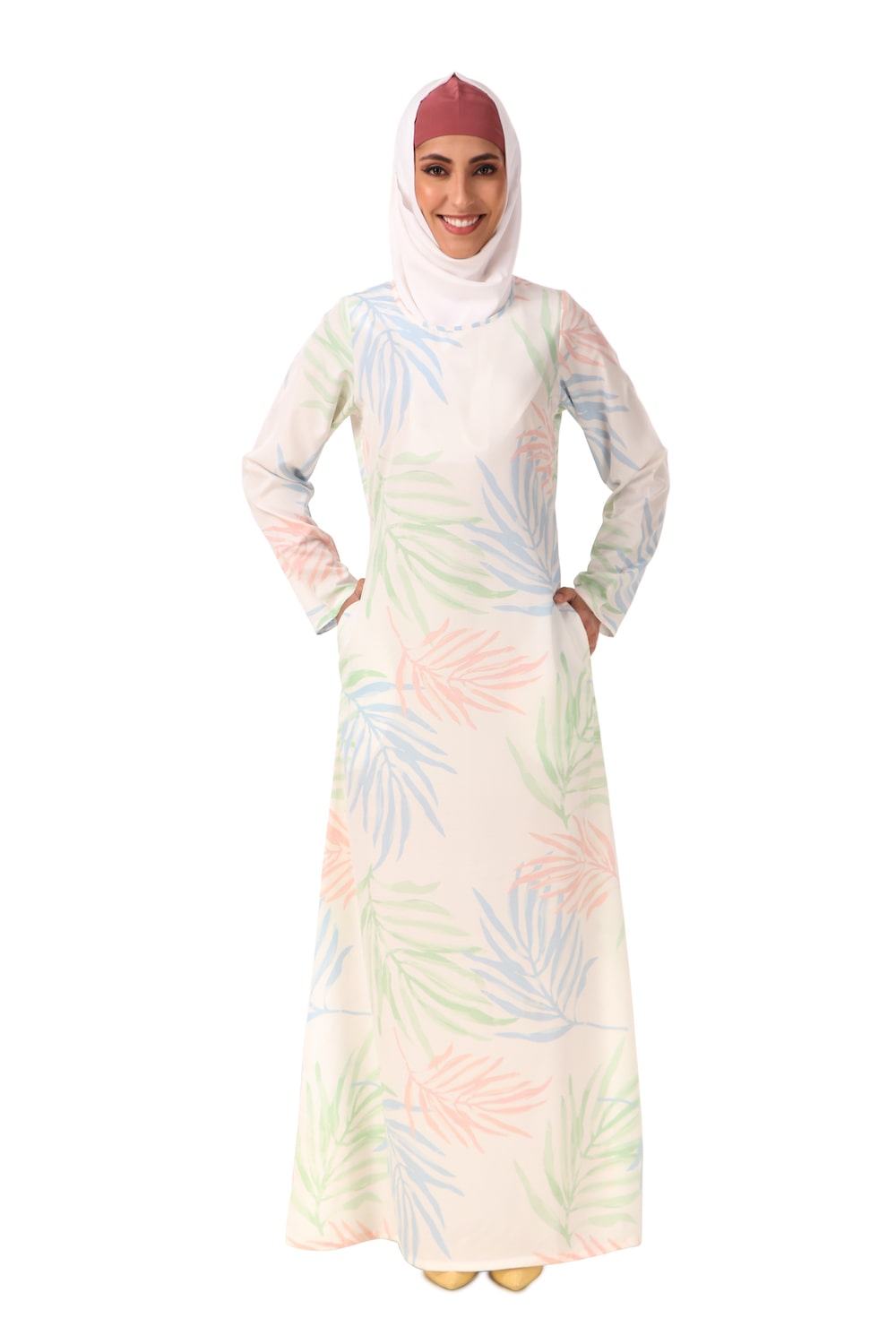 Printed Crepe Abaya AYP-460