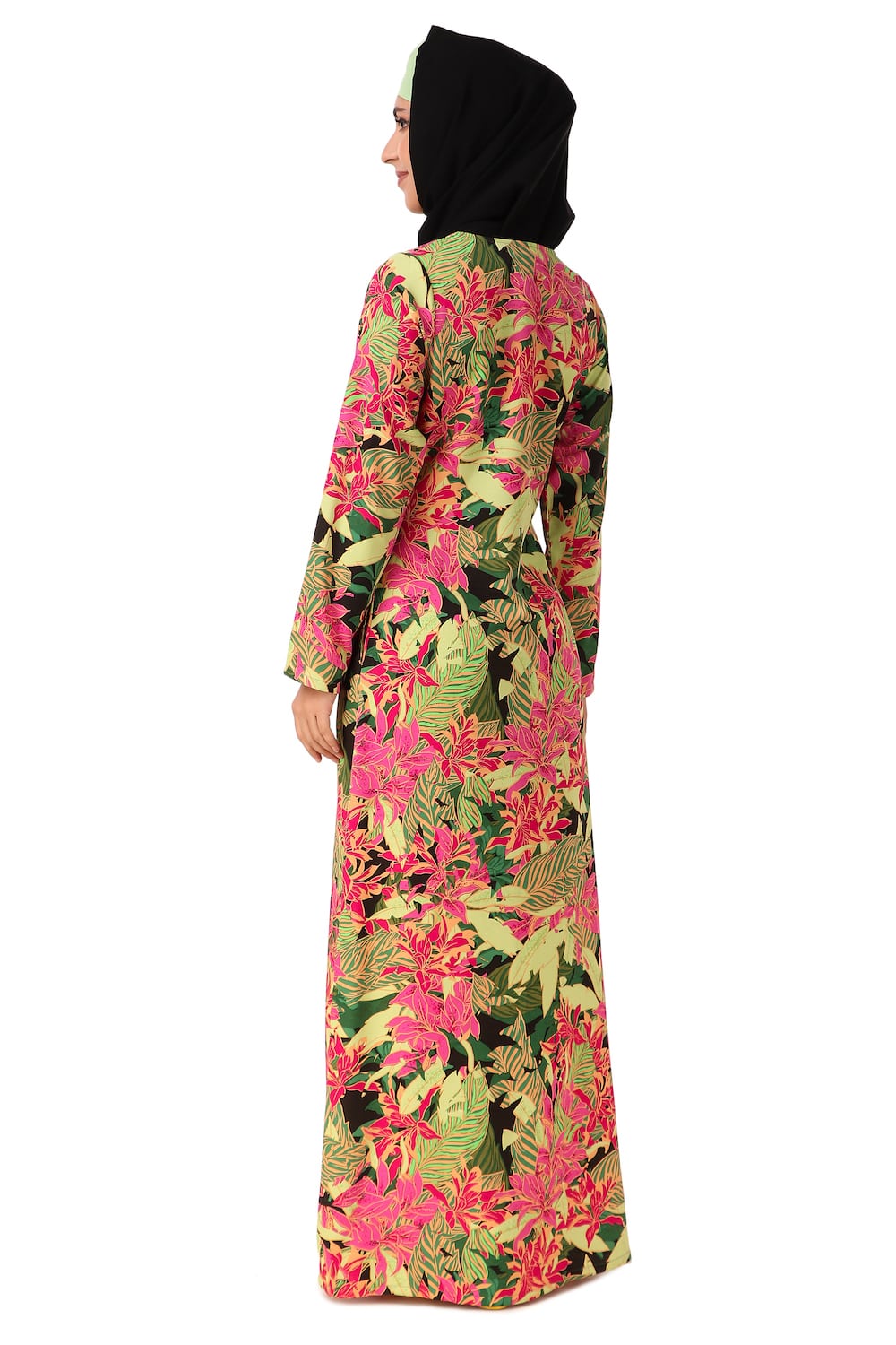 Printed Crepe Abaya AYP-462